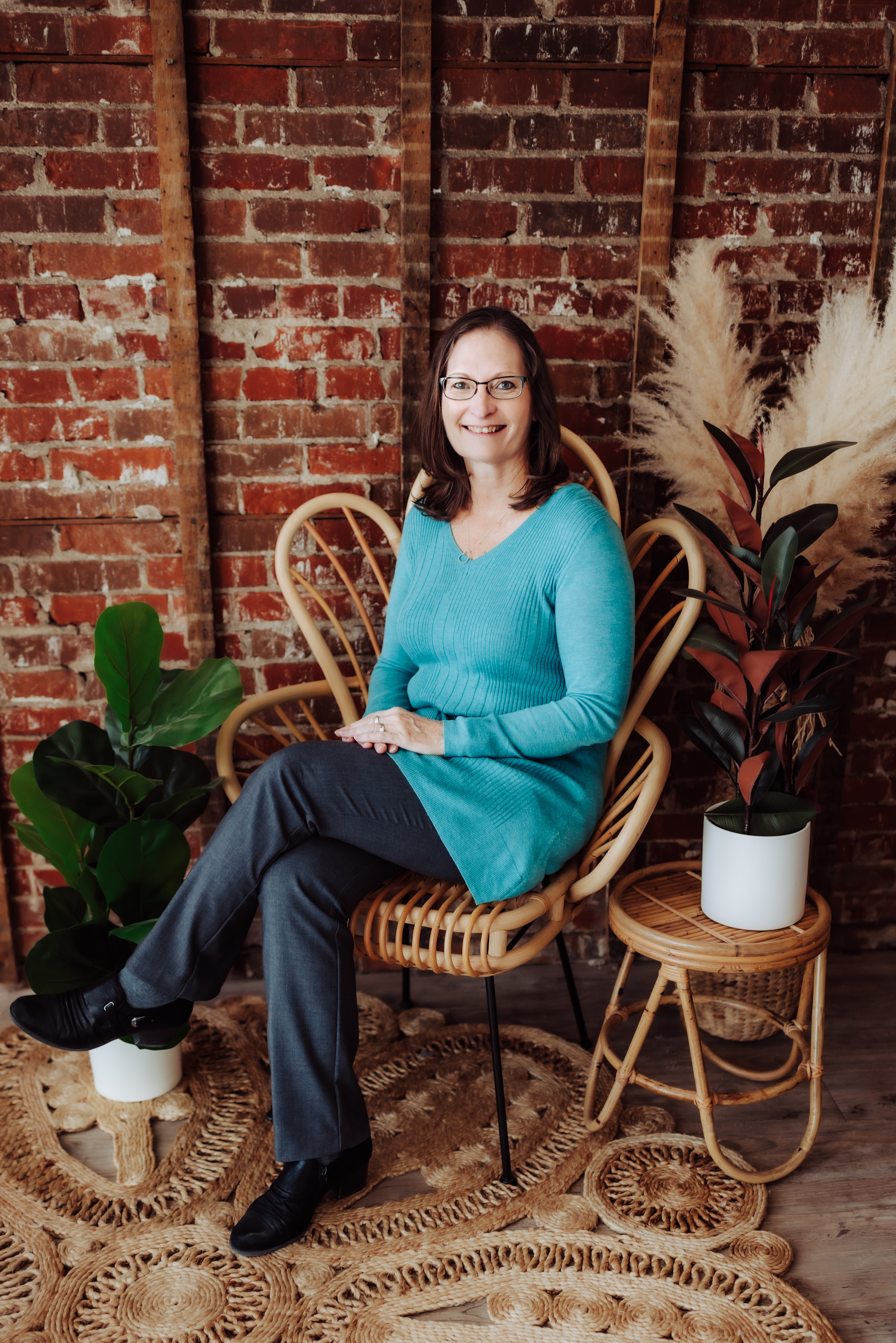 woman sitting in chair